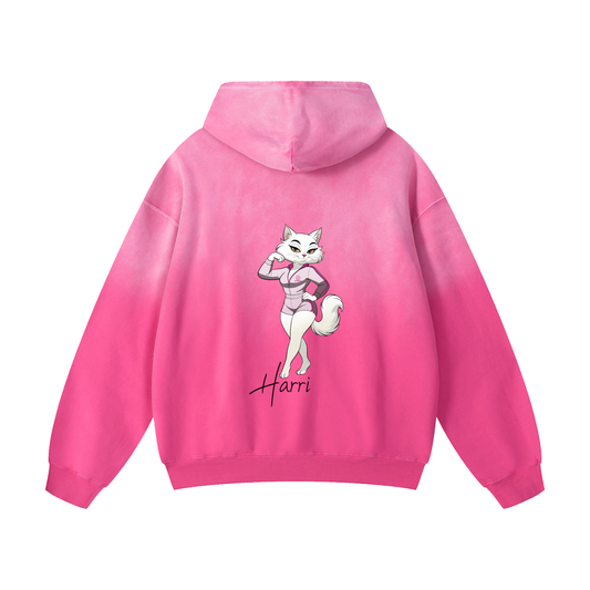 Ecclesia Pink. Heavyweight Sunfade Oversized Hoodie