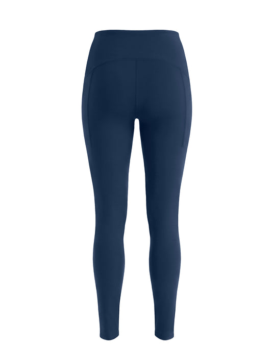 Women's High-Rise Ankle-Length Leggings Blk w/Pink Logo