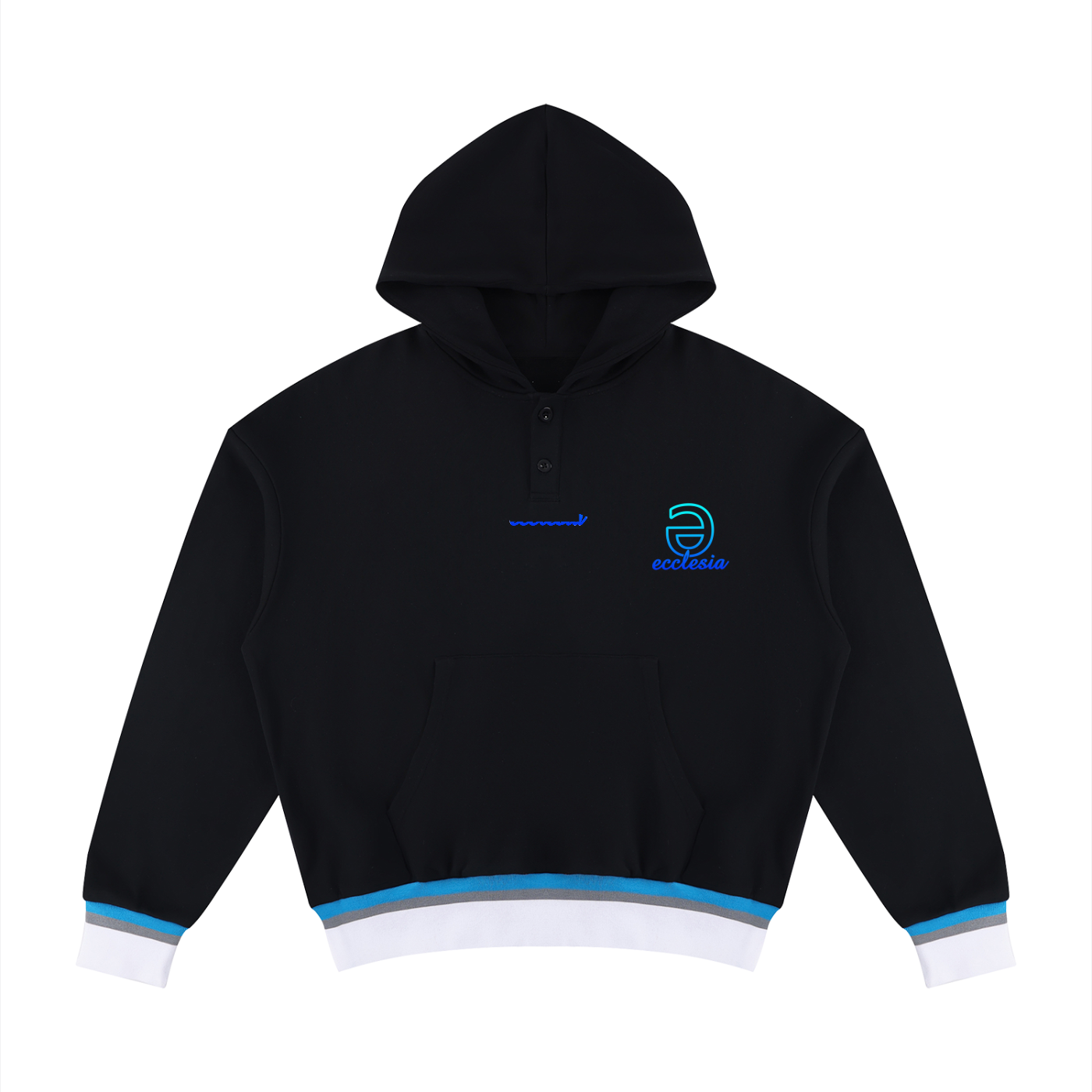 ECL Chasing It Oversized Color Block Boxy Hoodie