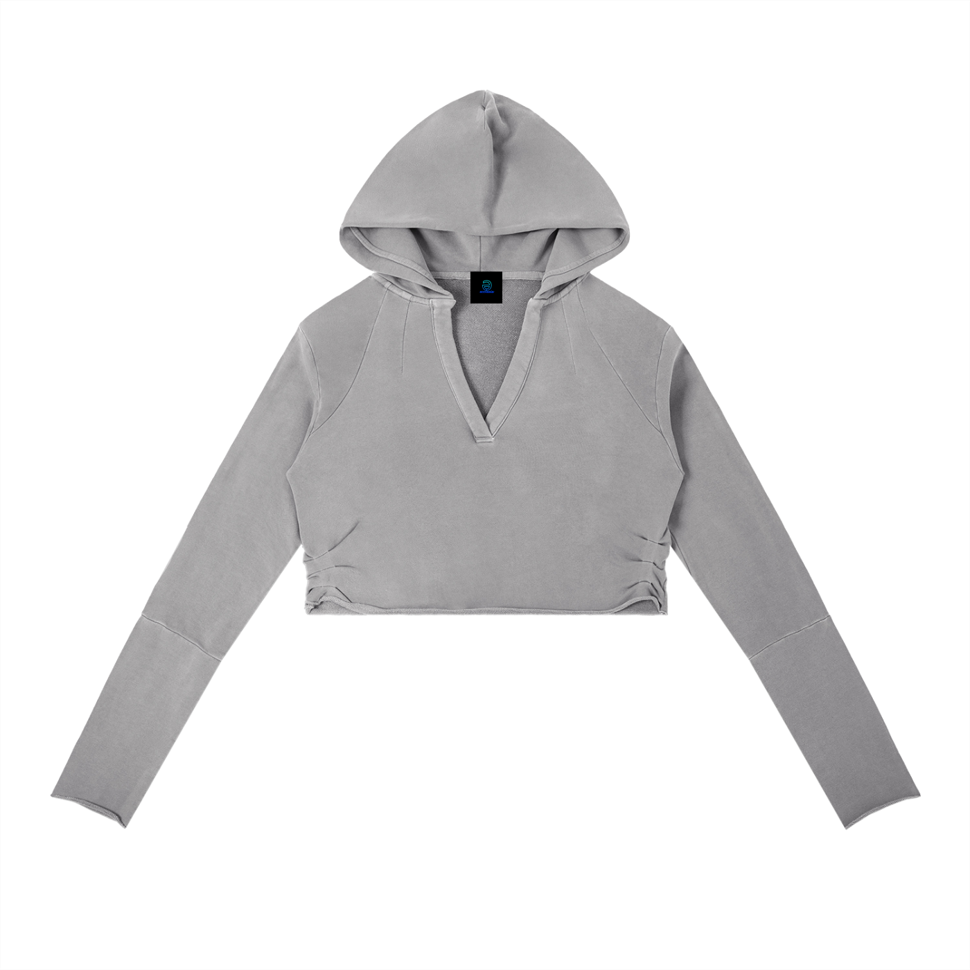 Vintage Washed Raw Edge Hoodie