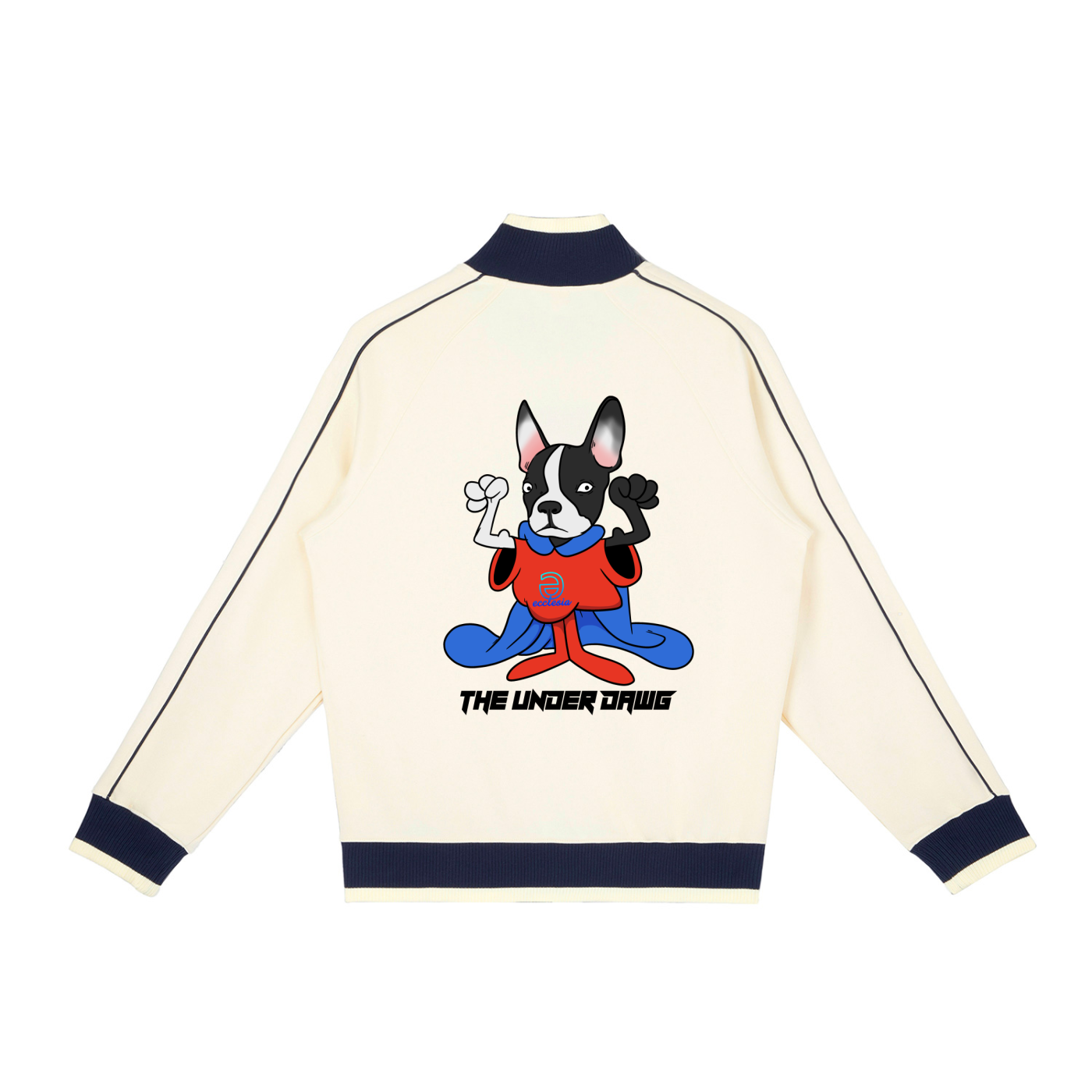 TUD Color Block Raglan Sleeve Zip Track Jacket