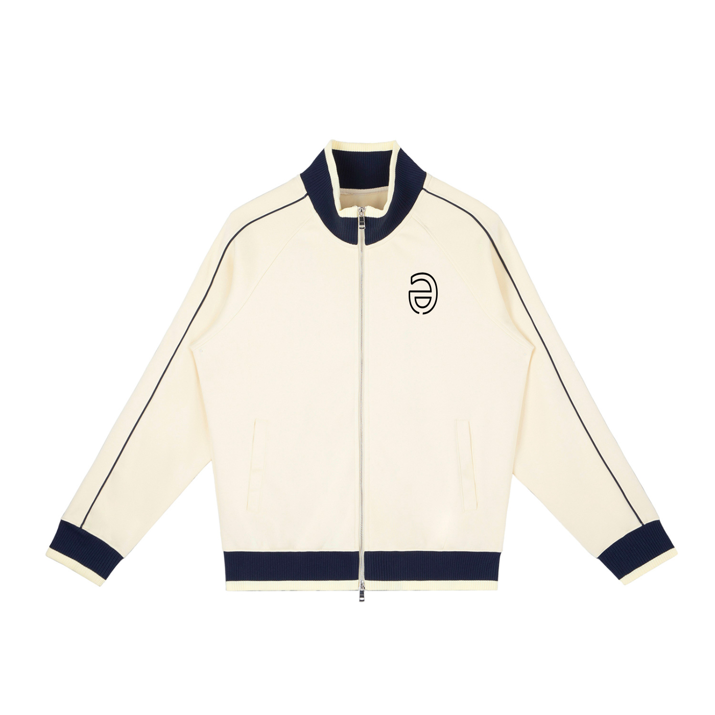 TUD Color Block Raglan Sleeve Zip Track Jacket