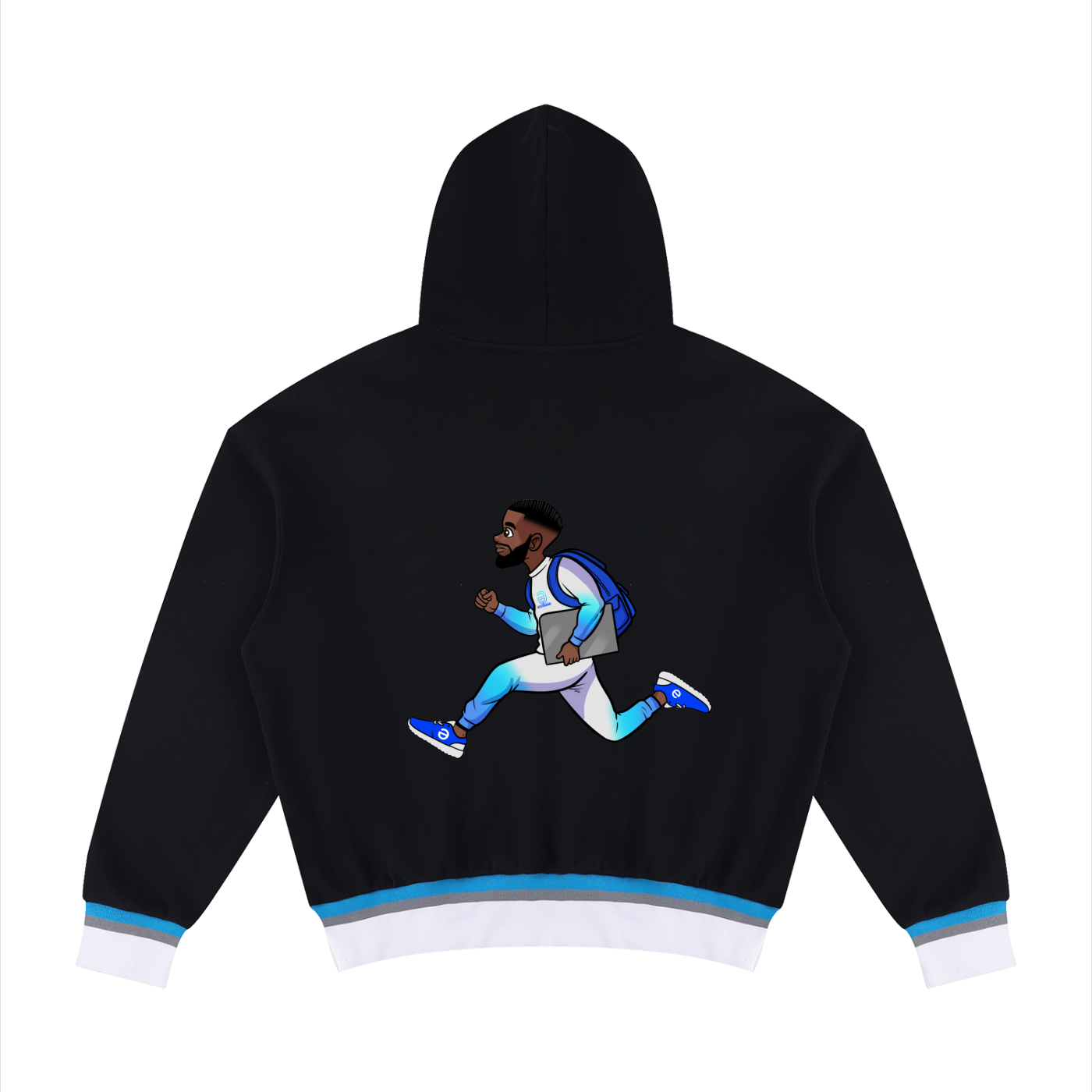ECL Chasing It Oversized Color Block Boxy Hoodie