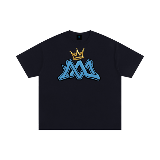 MaryMack MMCrown Blue Unisex Oversized Cotton T-Shirt