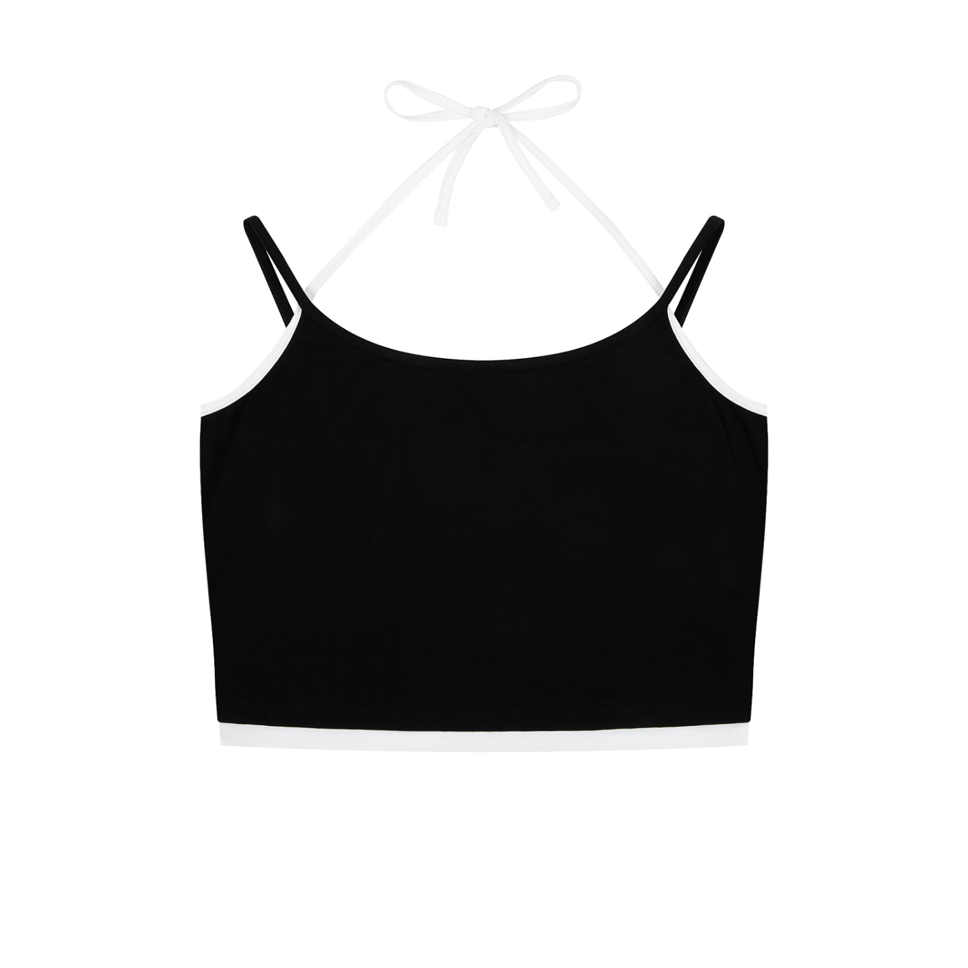 Ecclesia704® Contrast Binding Halter Tank Top