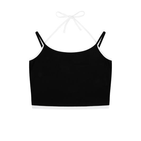 Ecclesia704® Contrast Binding Halter Tank Top