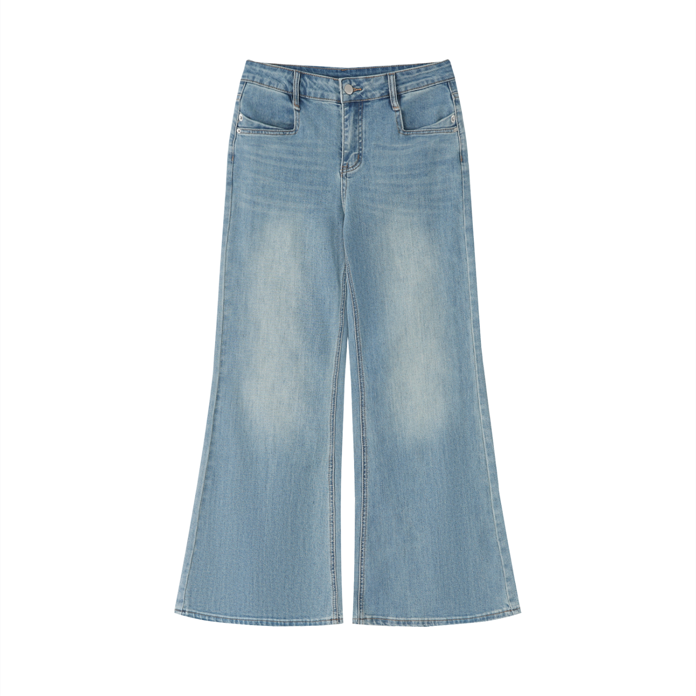 Women's.Vintage Wash Flared Leg Jeans