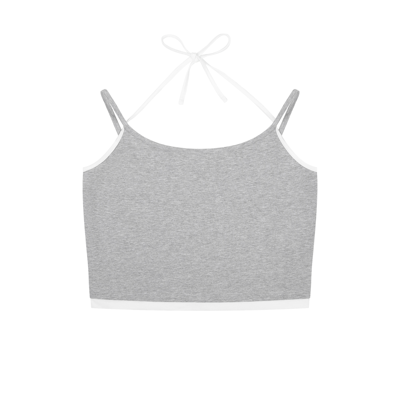 Ecclesia704® Contrast Binding Halter Tank Top