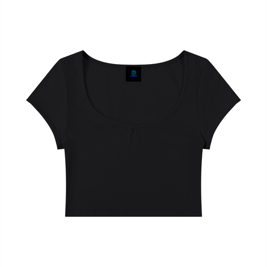 Women's Slim Cap Sleeve Crop T-Shirt