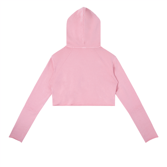 Vintage Washed Raw Edge Hoodie