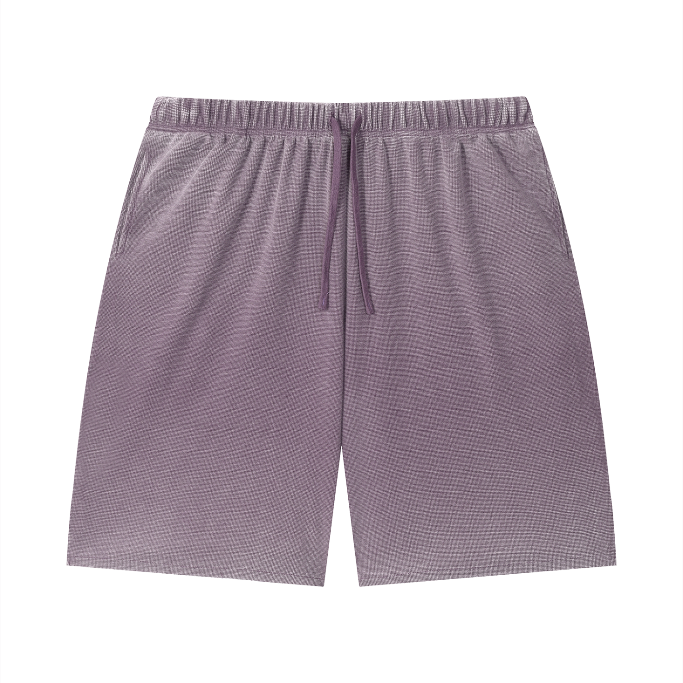 Vintage Wash Sunfade Waffle Raw Hem Shorts Set 12