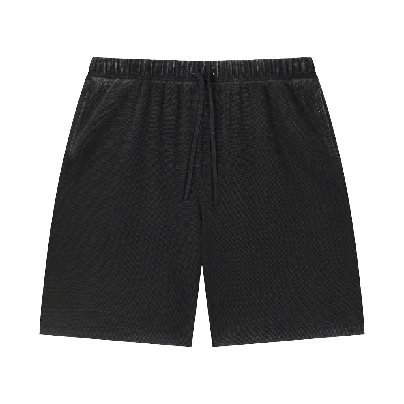Vintage Wash Sunfade Waffle Raw Hem Shorts Set 12