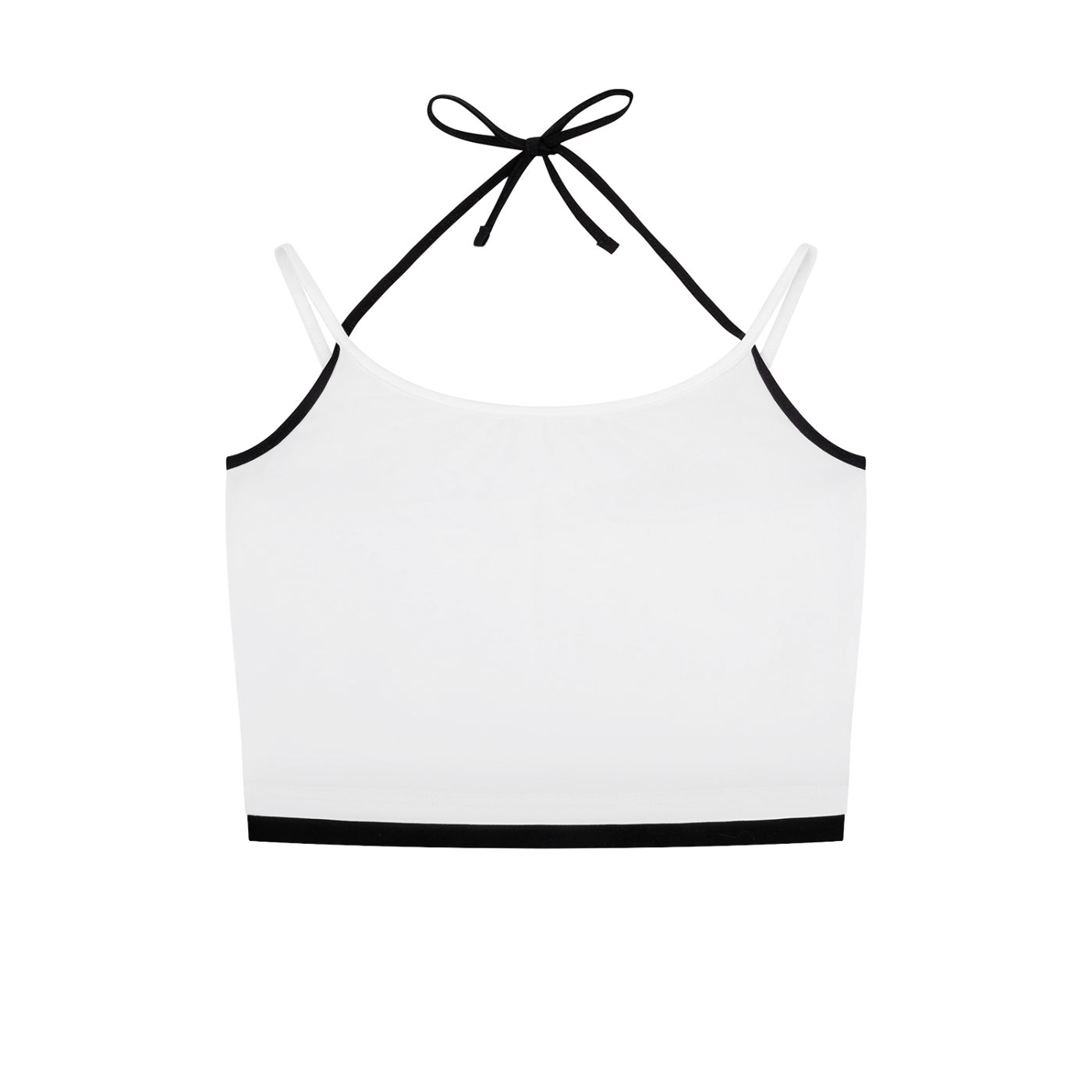 Ecclesia704® Contrast Binding Halter Tank Top