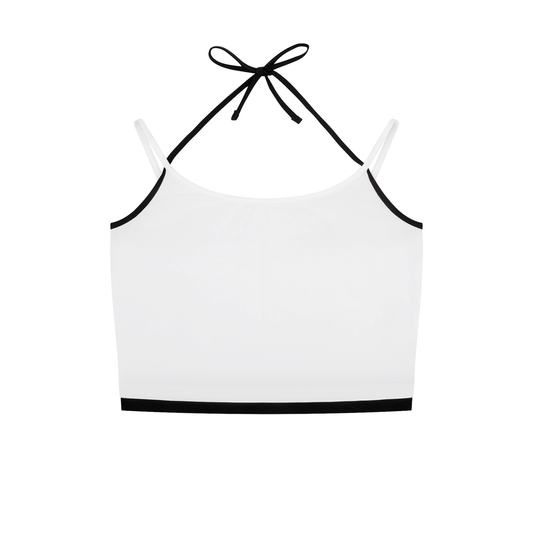 Ecclesia704® Contrast Binding Halter Tank Top