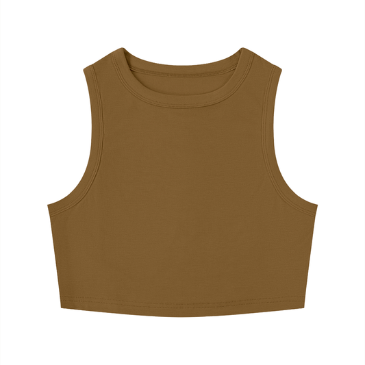 Women's Tight Crewneck Crop Tank Top