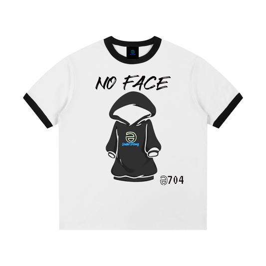 ECL No Face Contrast Edge Ribbed Crewneck T-Shirt