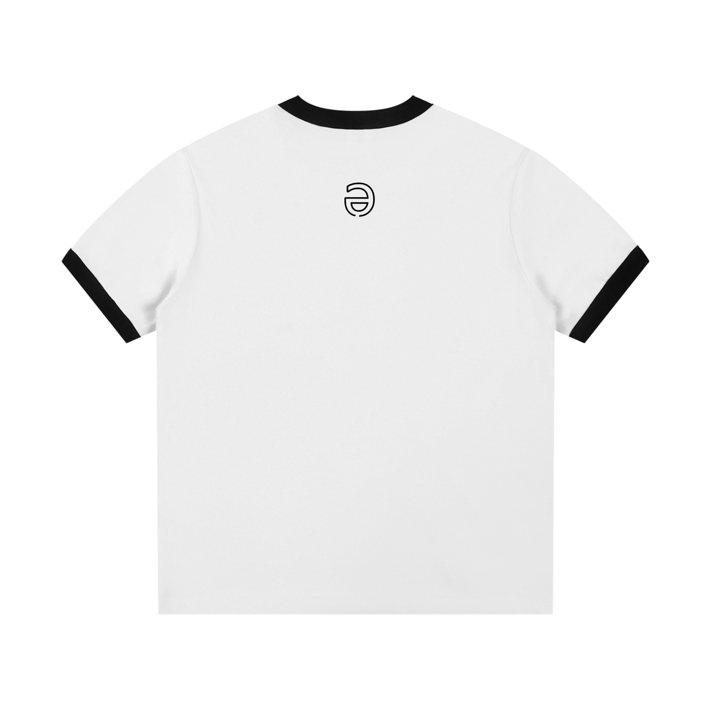ECL No Face Contrast Edge Ribbed Crewneck T-Shirt