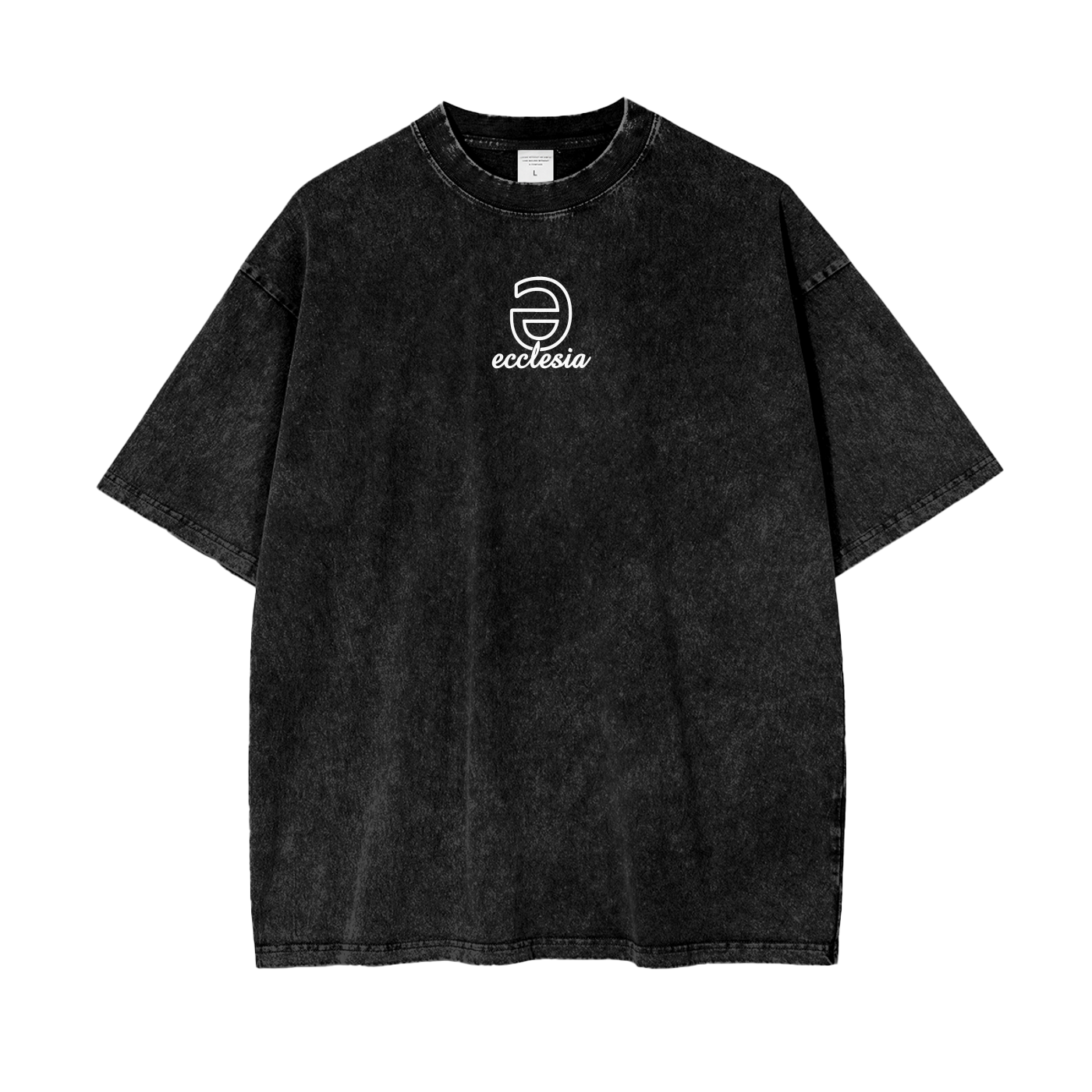 ECL White Logo Snow Washed Elk T-Shirt