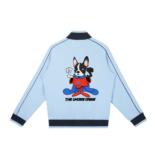 TUD Color Block Raglan Sleeve Zip Track Jacket