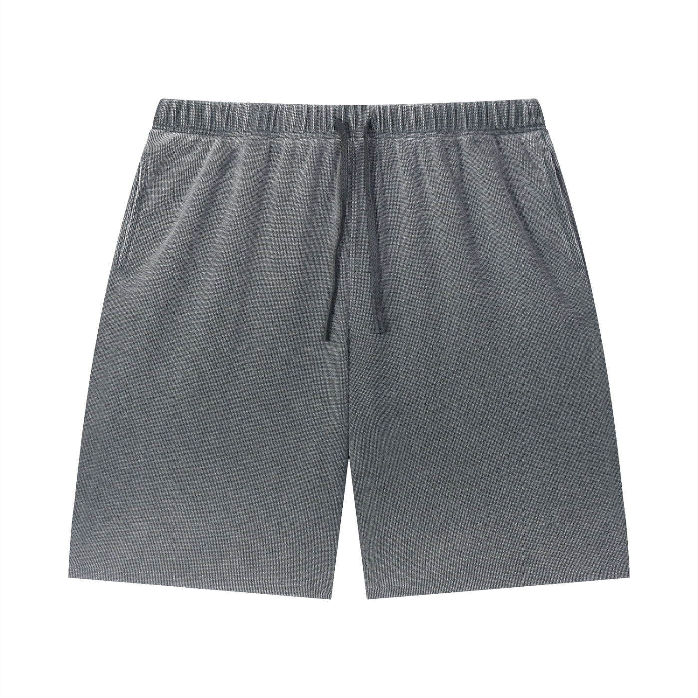 Vintage Wash Sunfade Waffle Raw Hem Shorts Set 12