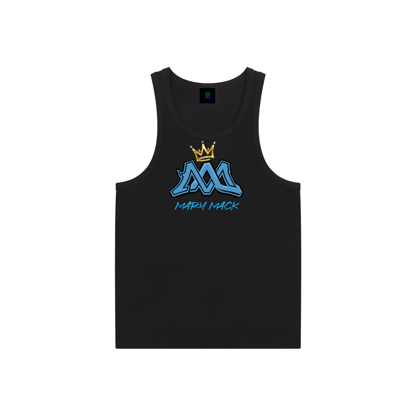 Mary Mack Double.M Blue Essential Pro Tank Top