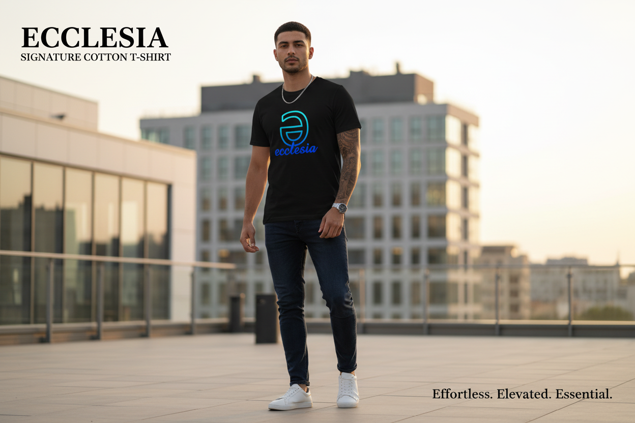 Ecclesia Signature Logo Cotton T-Shirt Ad