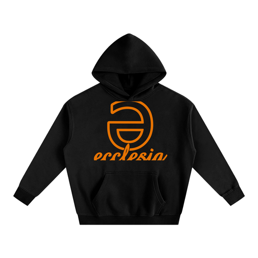 ECL Orange Logo Polar Fleeced Hoodie