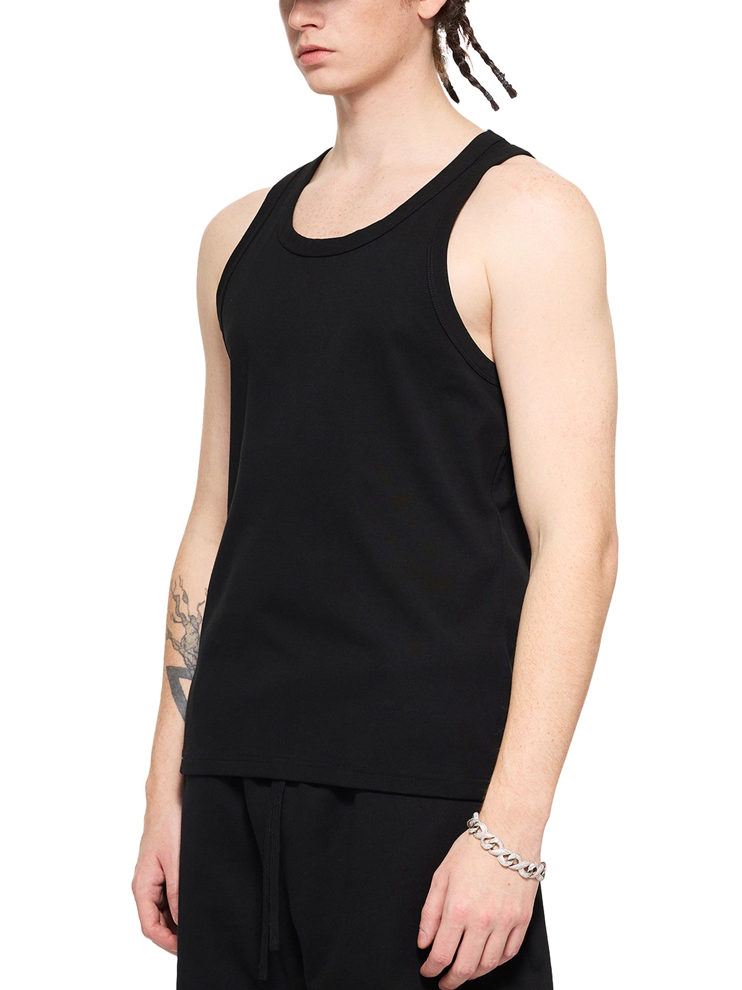 Mary Mack Double.M Blue Essential Pro Tank Top