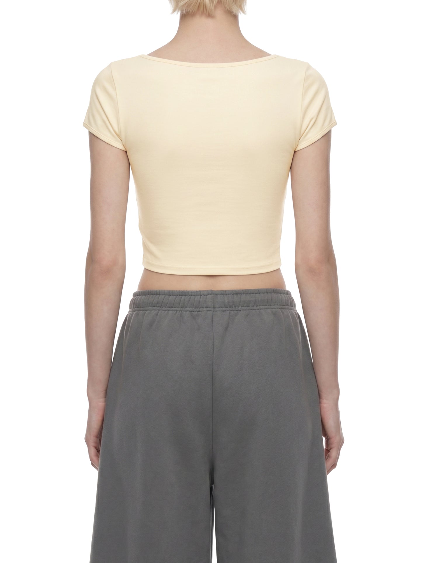 Women's Slim Cap Sleeve Crop T-Shirt