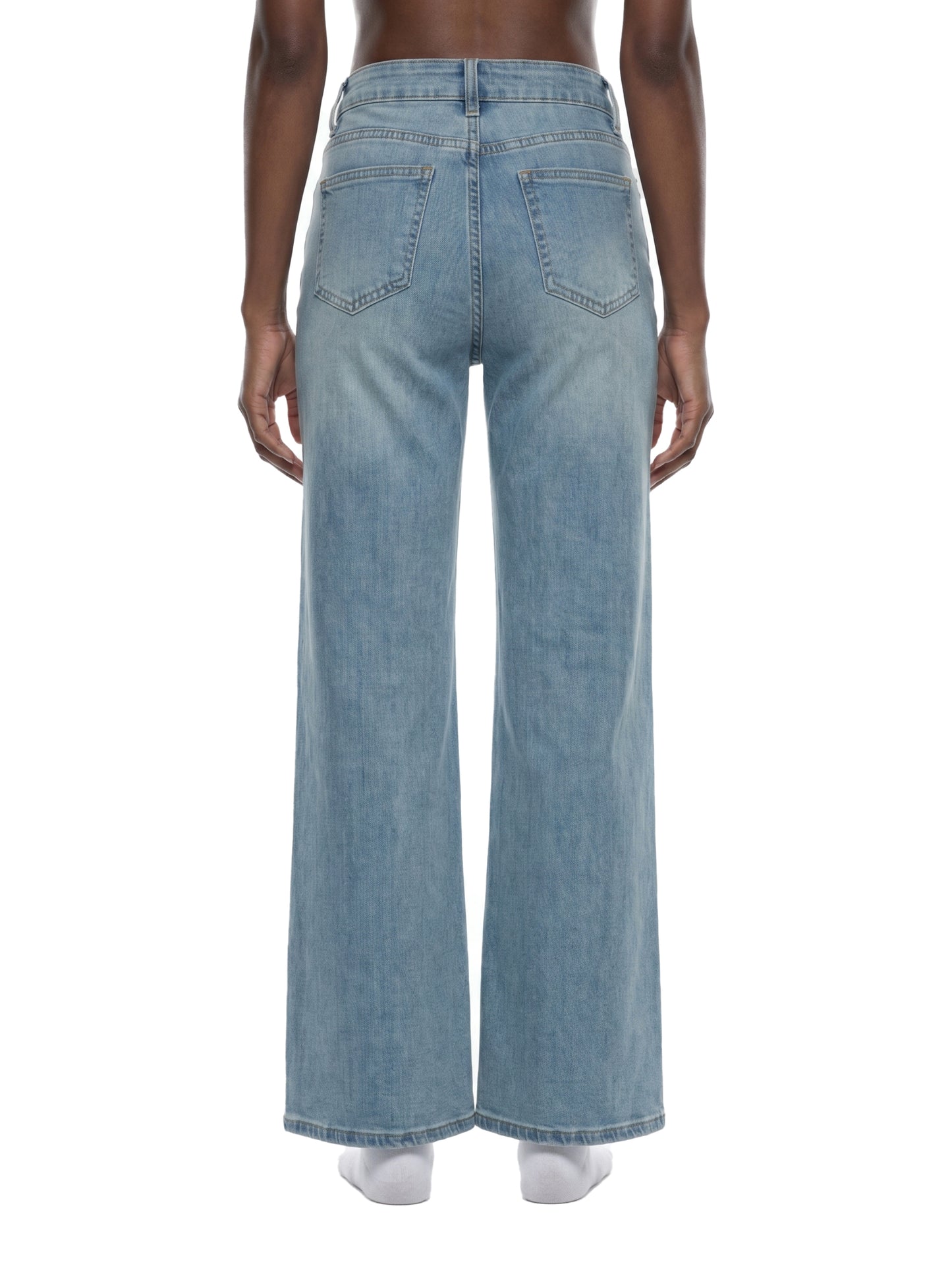 Women's.Vintage Wash Flared Leg Jeans