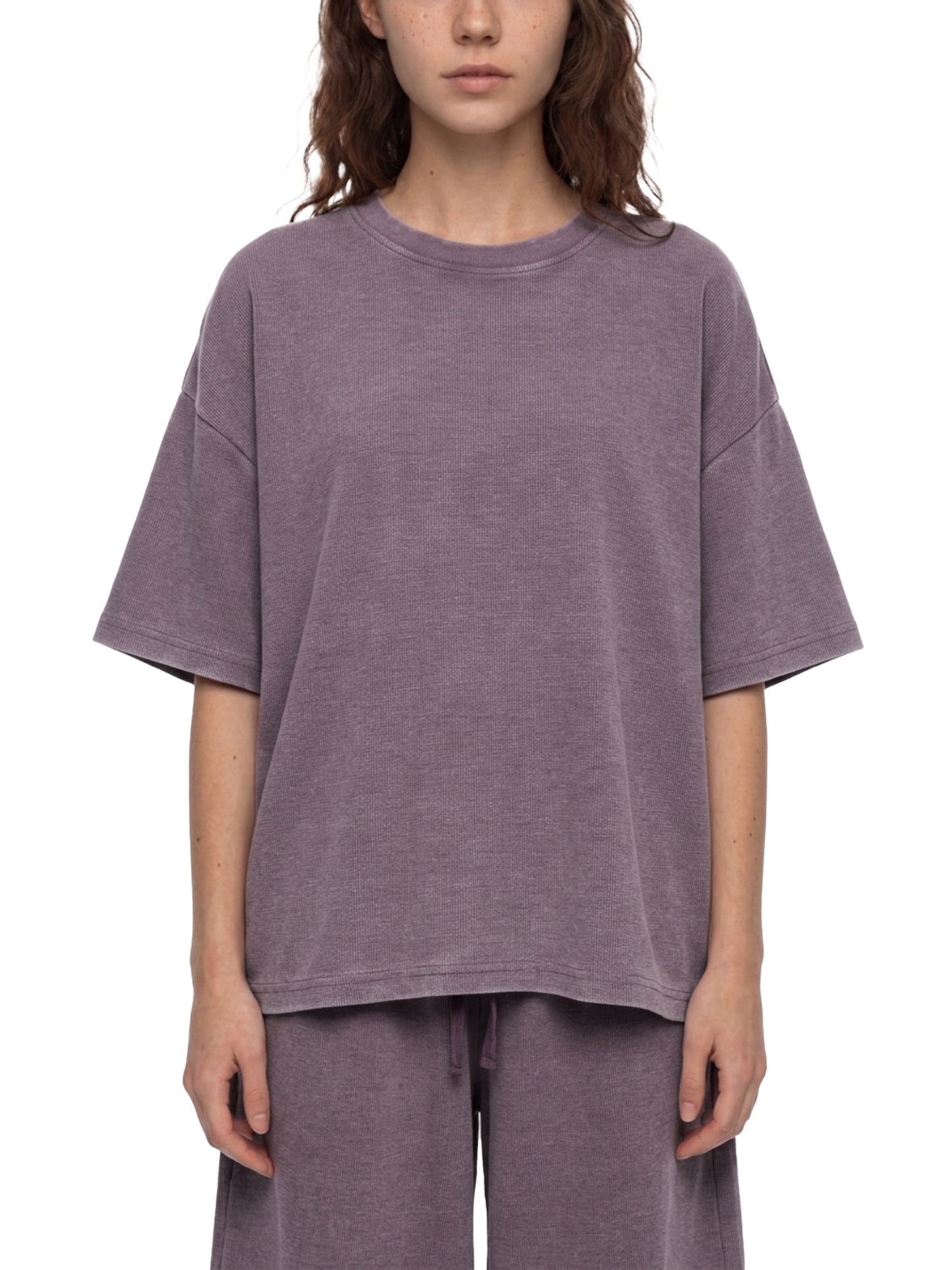 Ecclesia704® Vintage Wash Sunfade Boxy Waffle T-Shirt  Set12